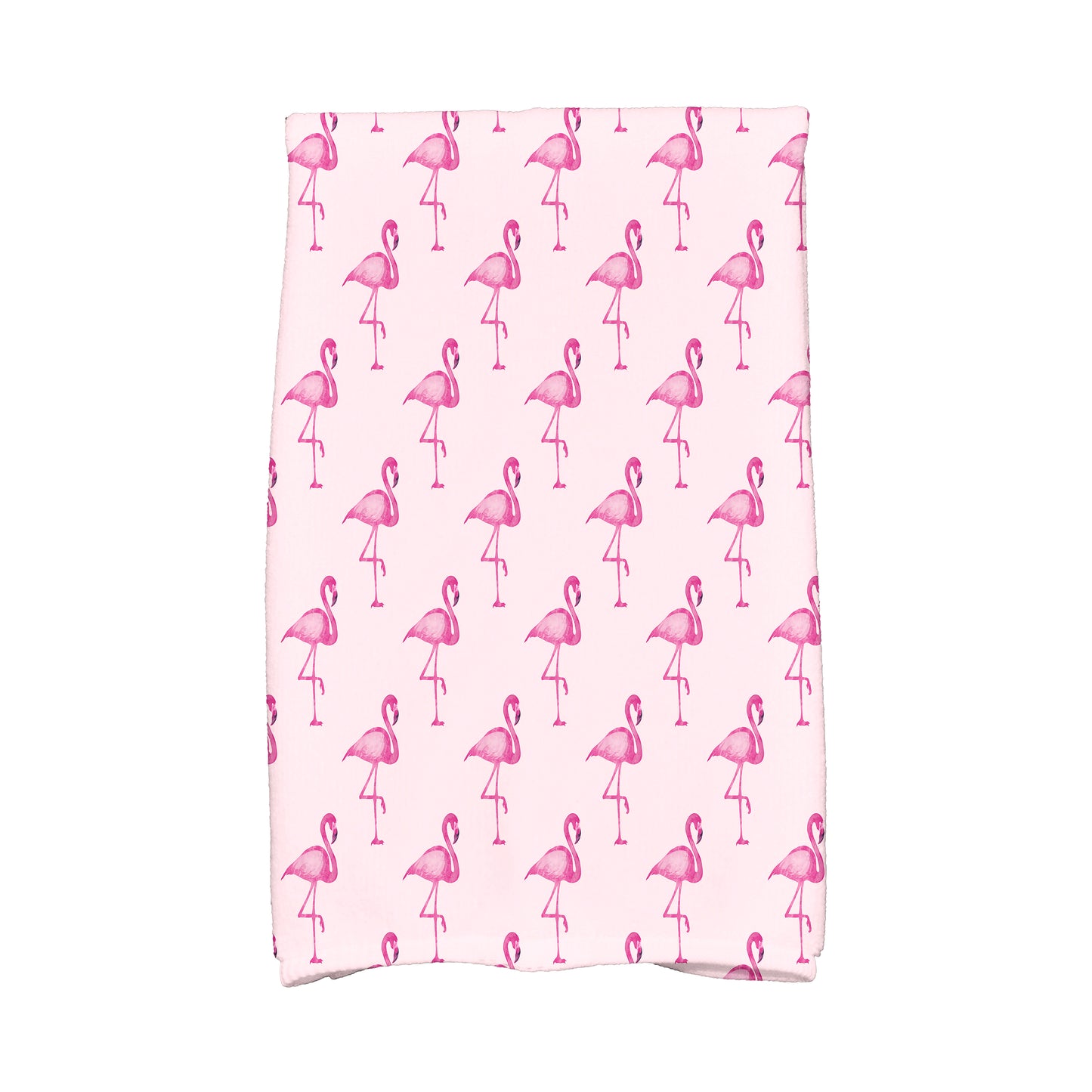 Simply Daisy, 16 x 25 inch, Flamingo Fanfare Multi, Animal Print Kitchen Towel, Pink