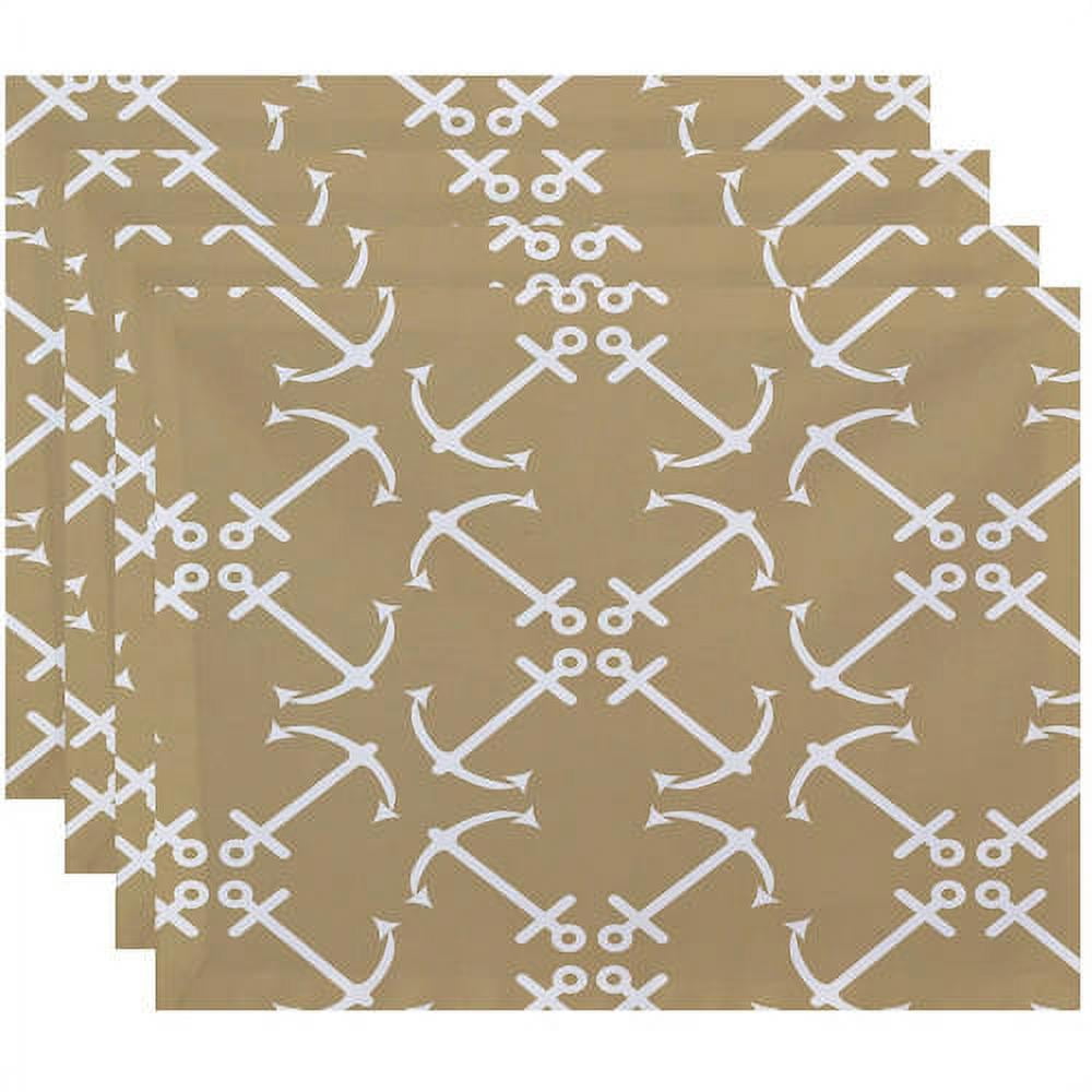 Simply Daisy 18" x 14" Anchor's Up Geometric Print Placemat