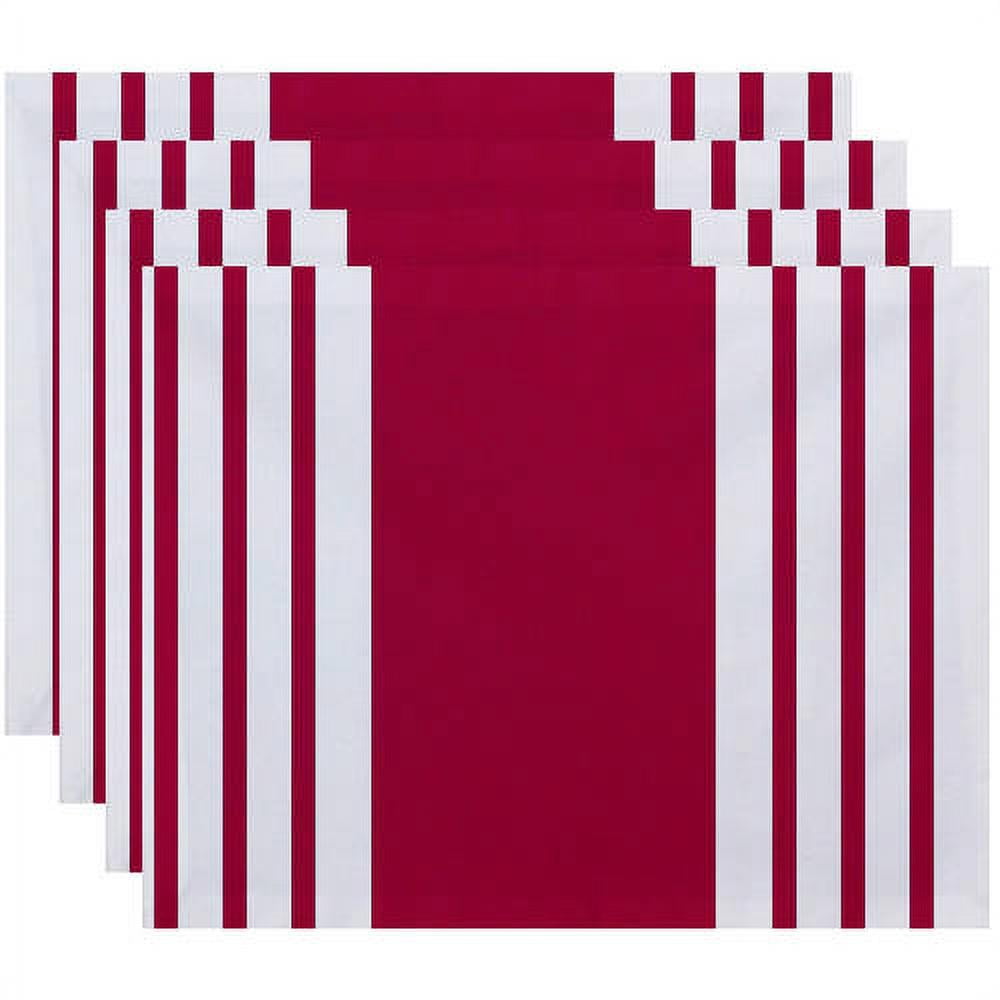 Simply Daisy 18" x 14" Big and Bold Stripe Decorative Placemat