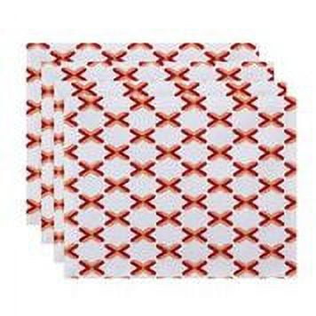 Simply Daisy 18" x 14" Criss Cross Geometric Print Placemat (Set of 4)