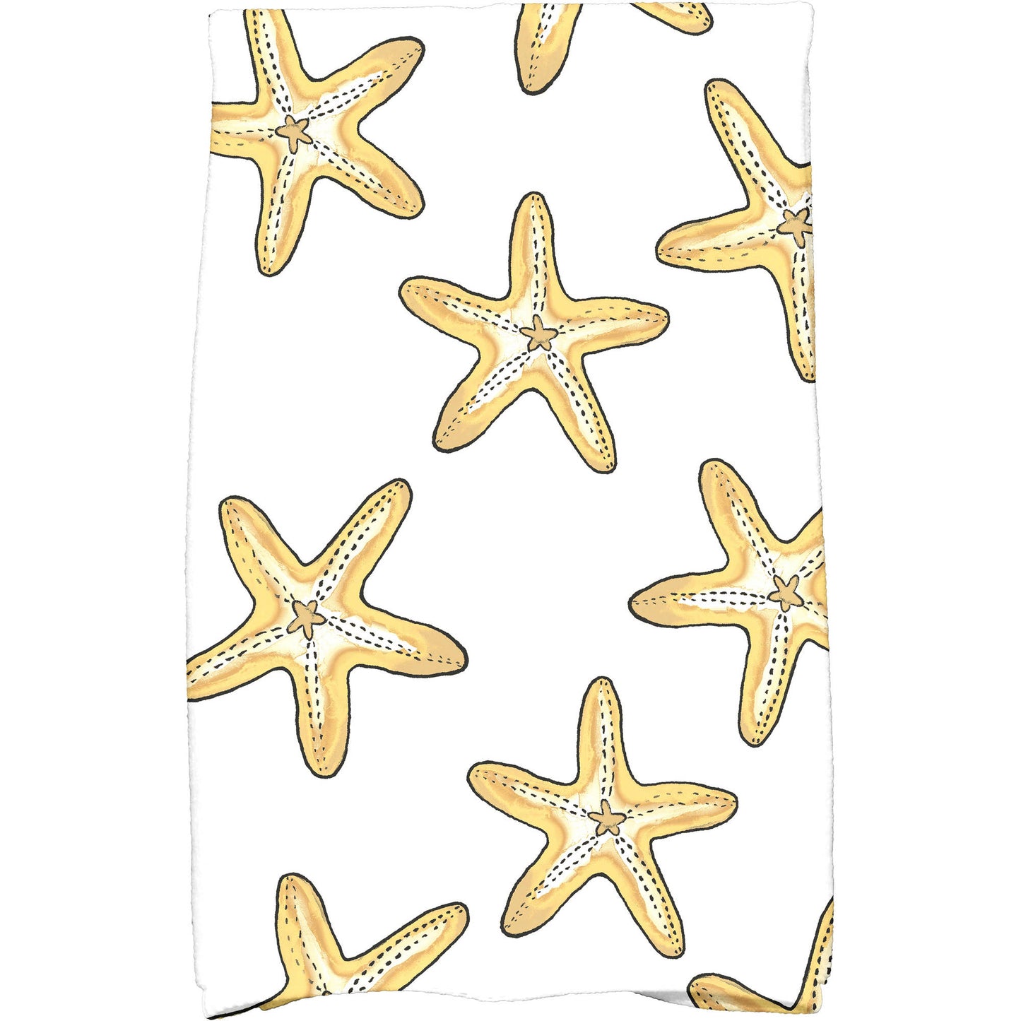 Simply Daisy 18" x 30" Soft Starfish Geometric Print Kitchen Towel