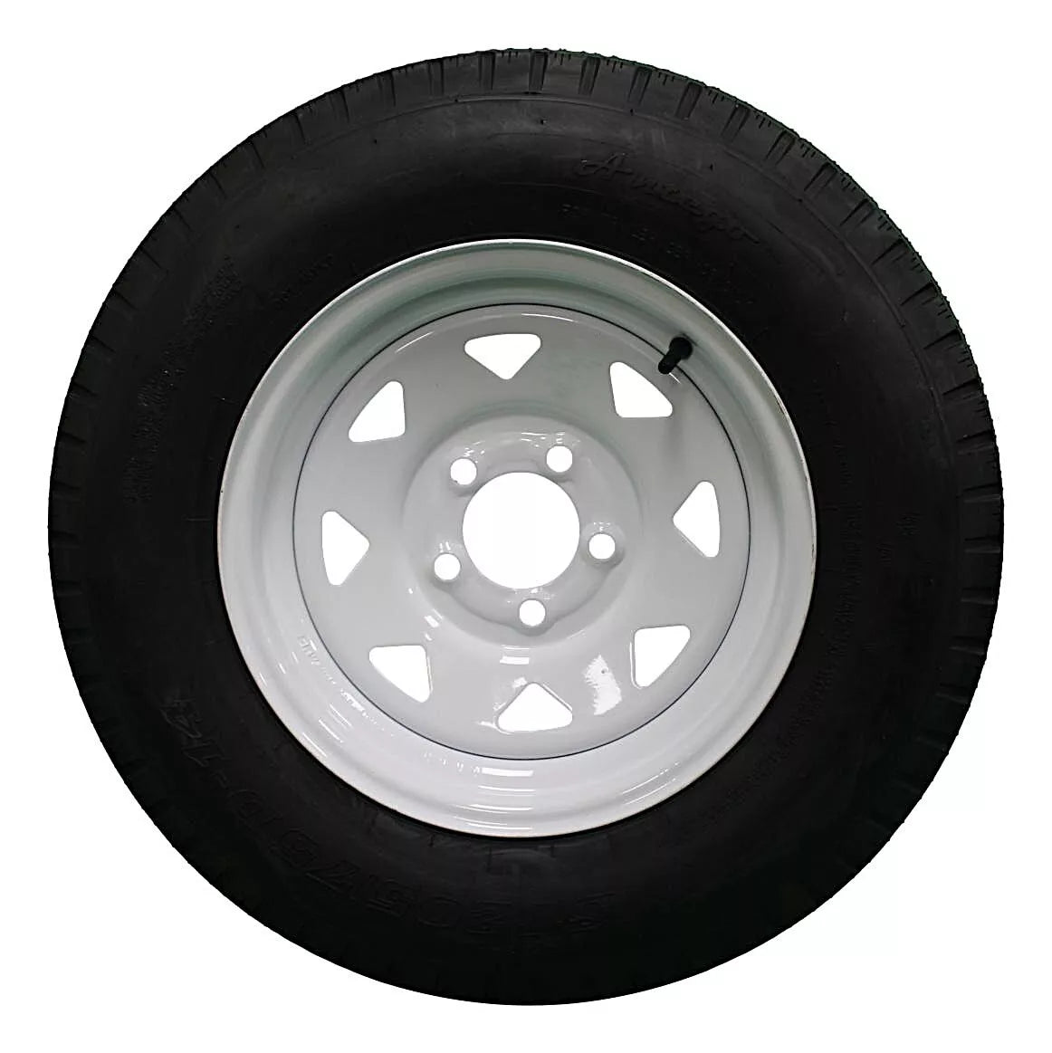 (Single Assembly) Antego Tire and Wheel 205/75D14 Highway Terrain – 14.0-Inch Rim, 6-Ply-Ply Strength, Load 100.0, Speed M – Heavy-Duty Trailer Tire | A140554020116206ST20575D14