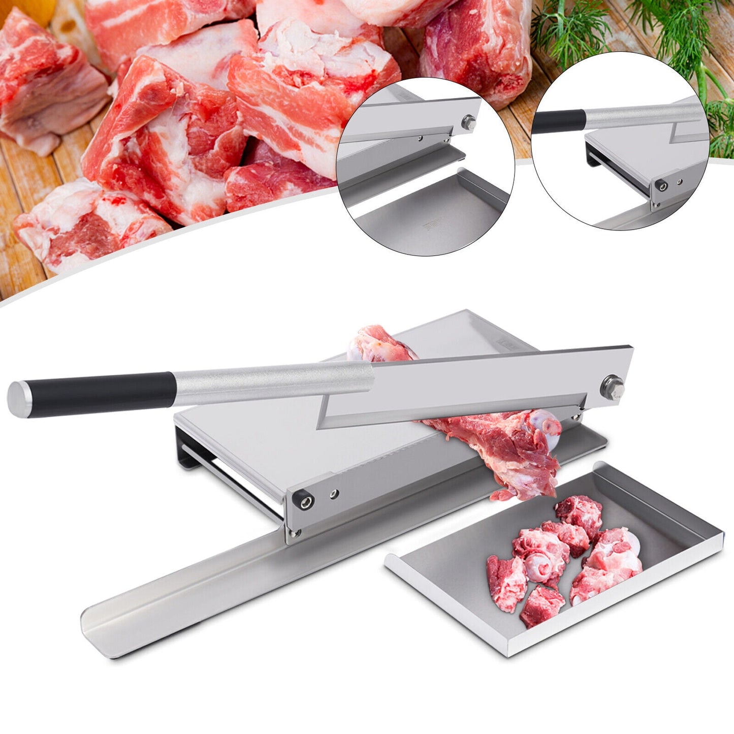 Stainless Bone Cutting Machine Commercial Frozen Meat Slicer Mutton Ham Beef Cutter Cutting Machine