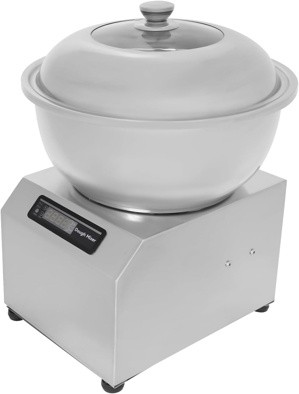 Stand Mixer, 17.64lbs 1500W Electric Pizza Dough Mixer with Clockwise & Counterclockwise Rotations for Mixing Dumpling Filling, Dough, Butter (Silver)