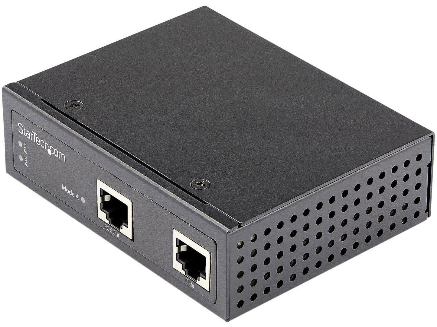 StarTech.com POEINJ30W Industrial Gigabit Ethernet PoE Injector - 30W 802.3at PoE+ Midspan 48V-56VDC DIN Rail Power Over Ethernet Injector Adapter - -40 to +75C Cameras/Sensors/WiFi Access (POEINJ30W)