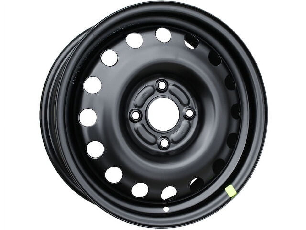 Steel Wheel - Black - 15 x 6 Inch - Compatible with 2004 - 2011 Ford Focus 2005 2006 2007 2008 2009 2010