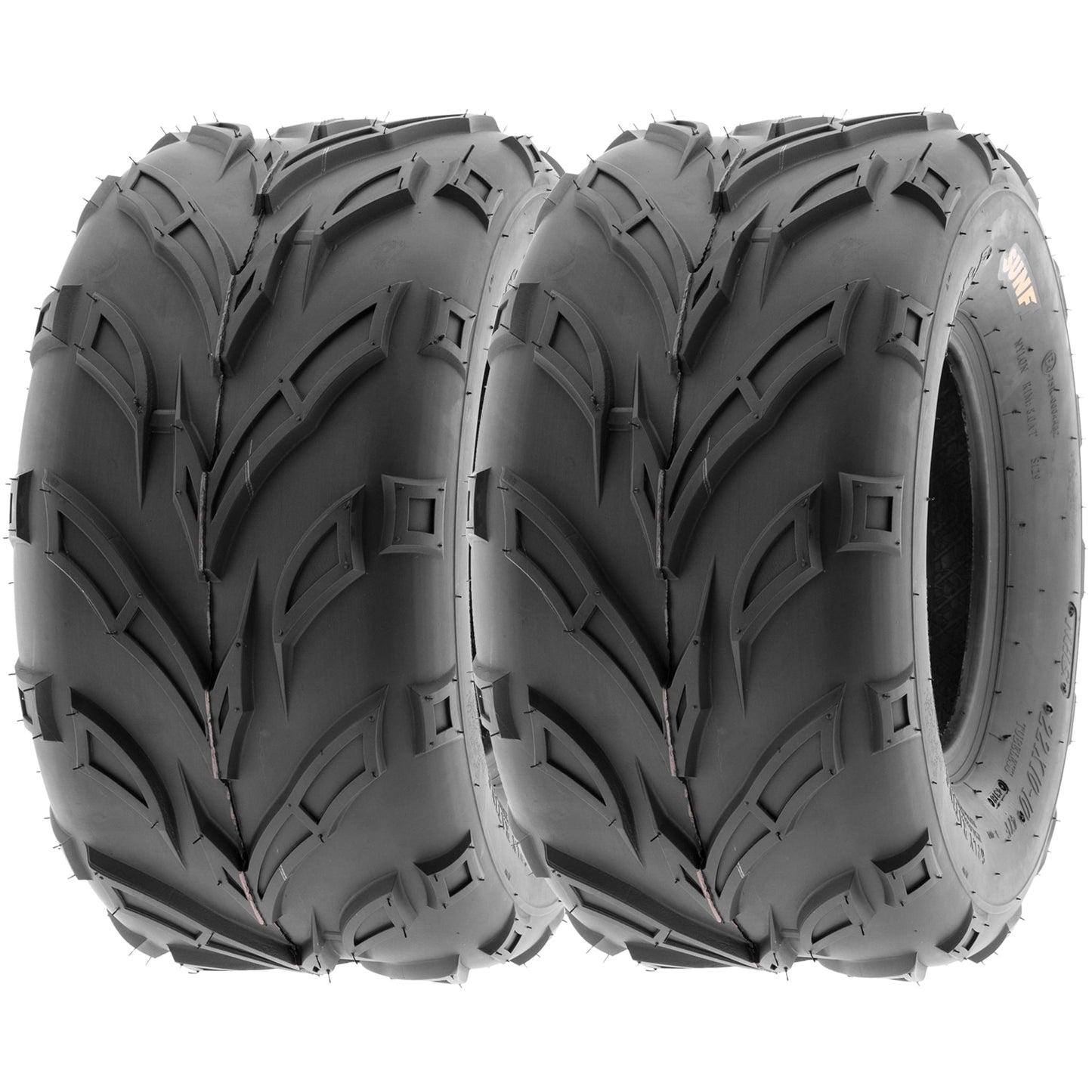 SunF All Terrain ATV UTV Quad Tires 20x10-10 20x10x10 6 PR A004 (Pair of 2)