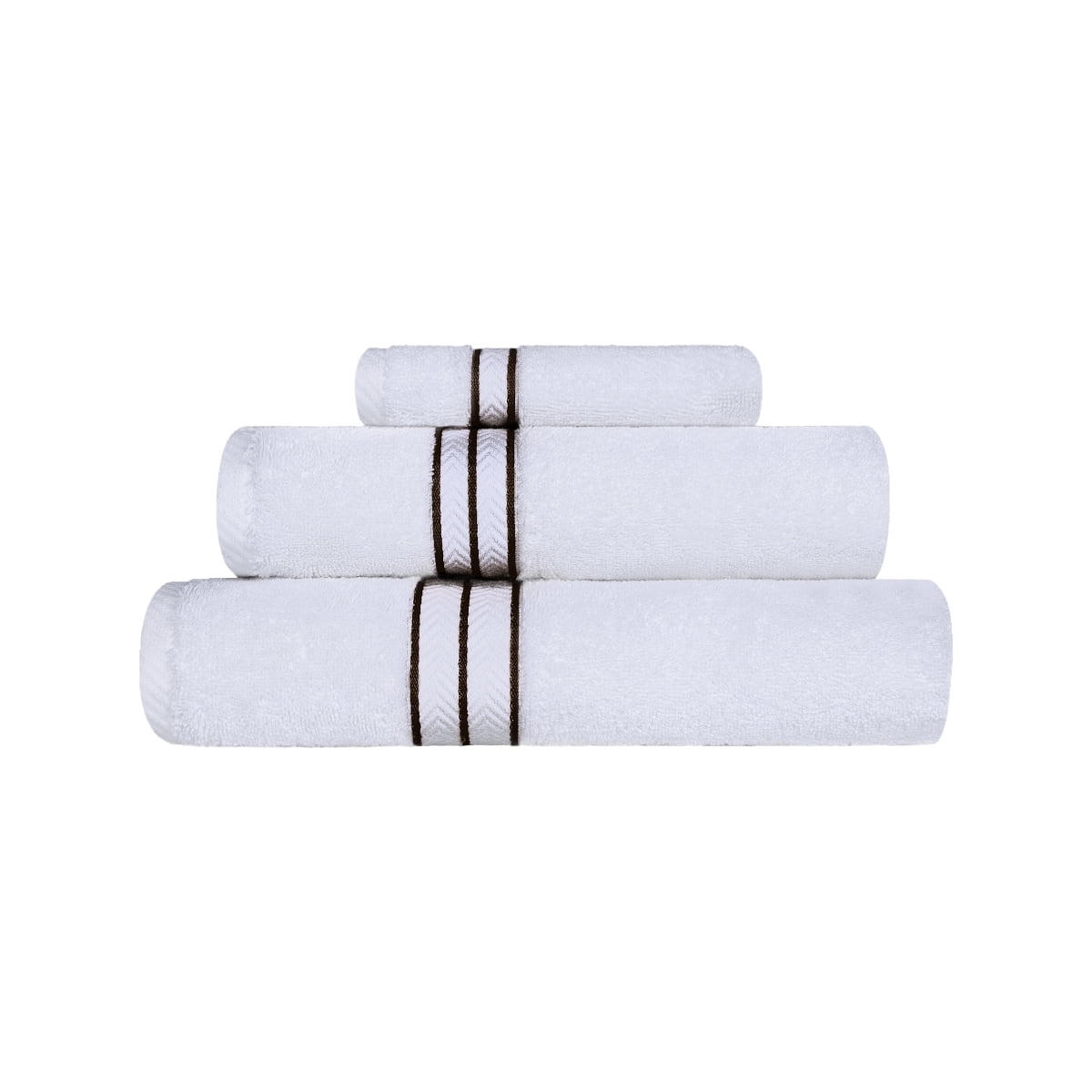 Superior Turkish Cotton Ultra-Plush 3-Piece Chocolate Towel Set