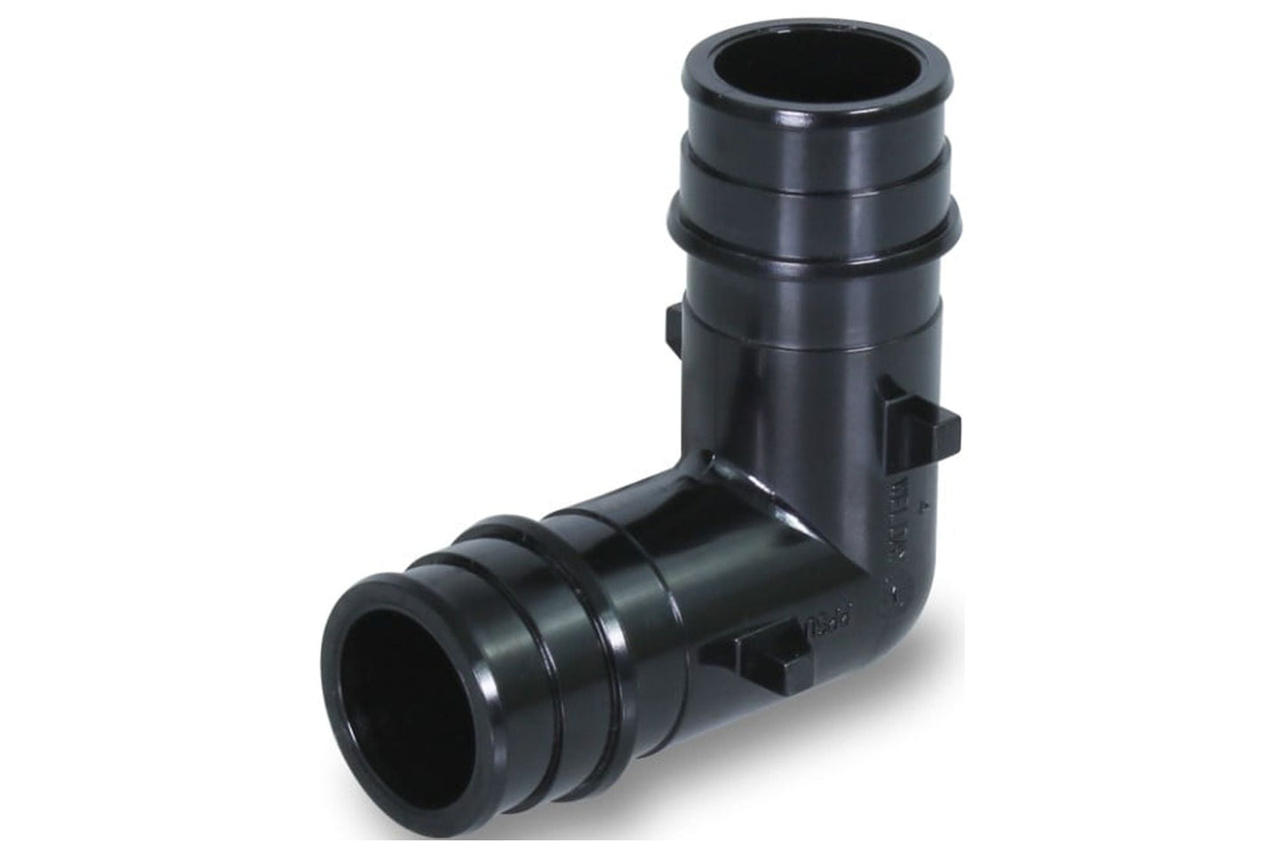 Supply Giant PEX-A 90 Degree Elbow Pipe Fitting; Plastic Poly Alloy; 1/2’’ Expansion Barb Connections; Black
