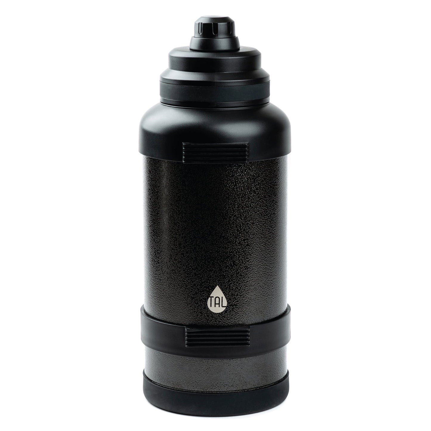 TAL 3 Liter Stainless Steel Zeus Black Water Bottle with Leak-Proof Lid