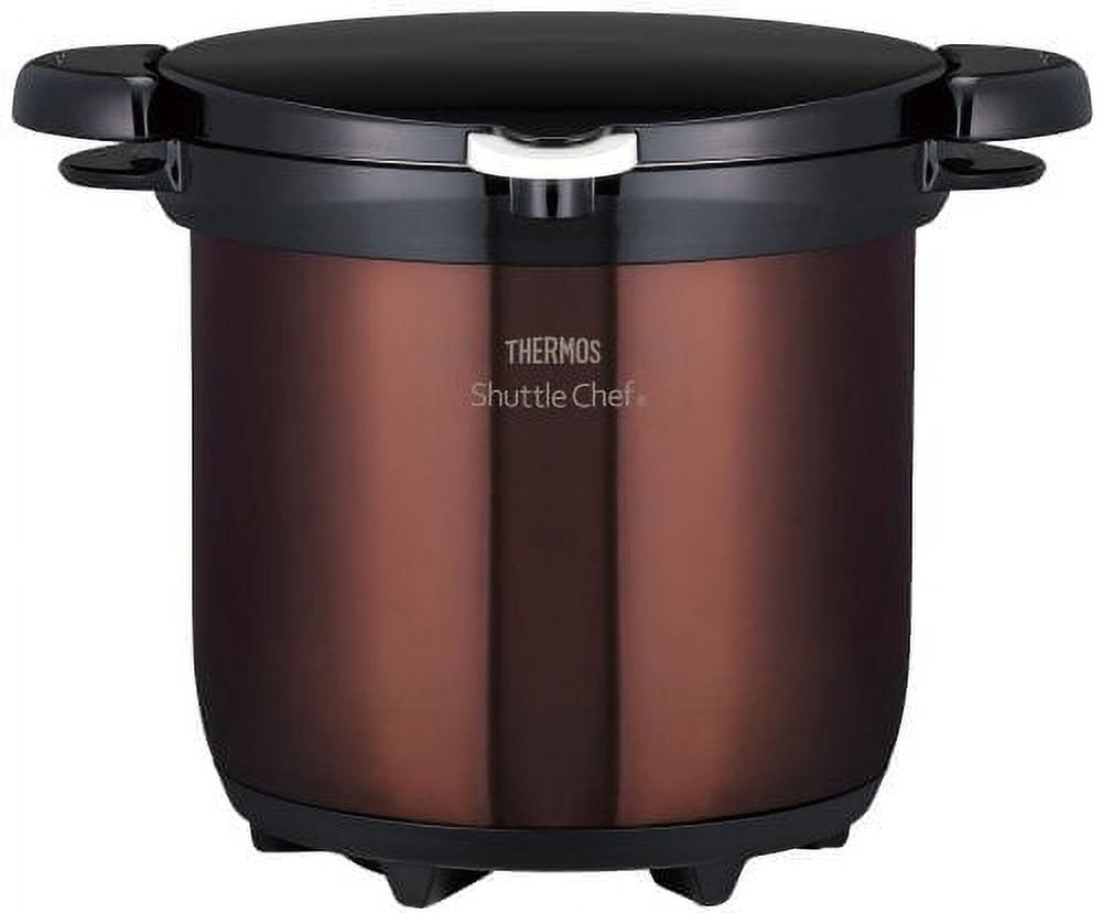 THERMOS Vacuum heat preservation conditioner Shuttle chef 4.5L Clear brown KBG-4500 CBW
