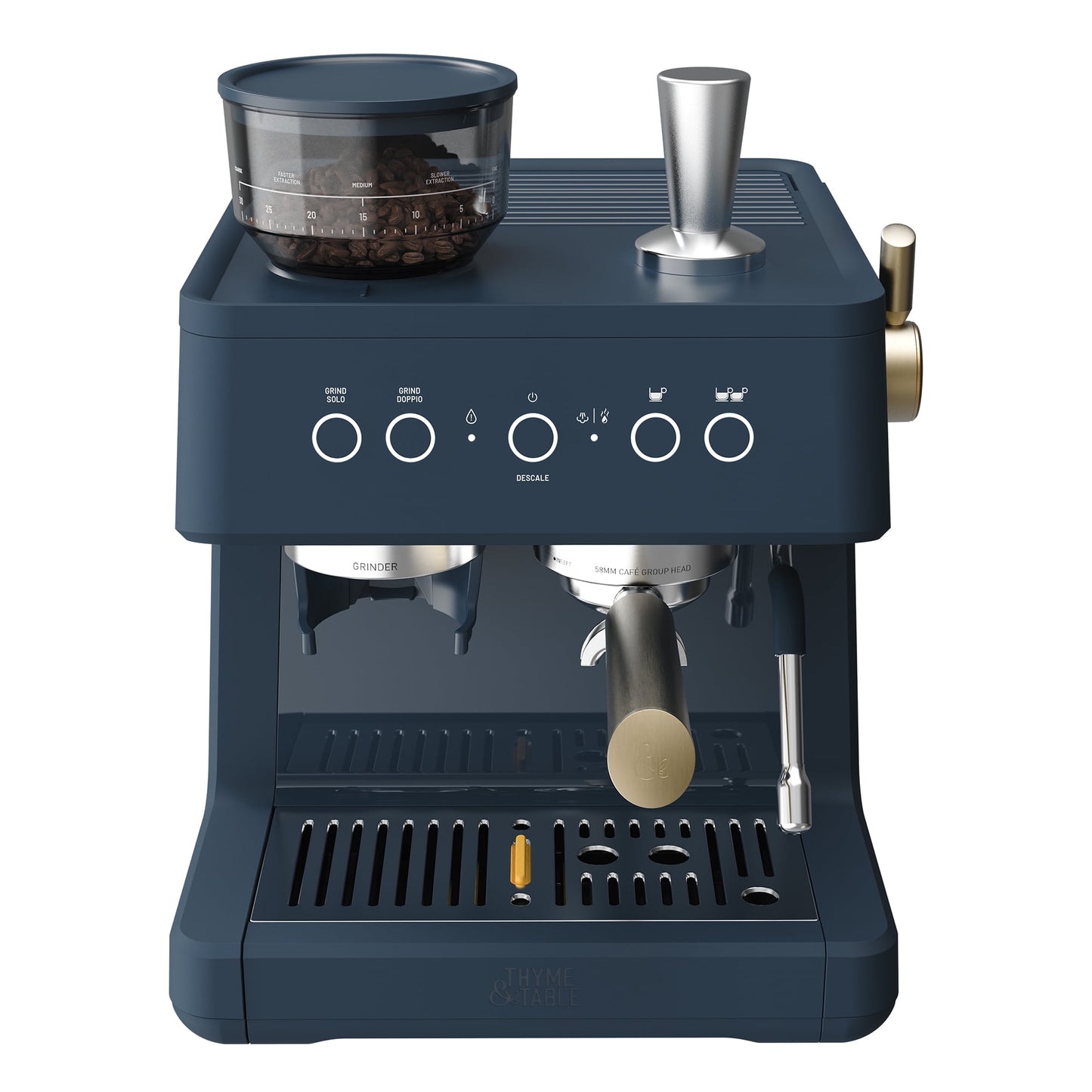 Thyme & Table Barista Grade Espresso Machine, Slate Grey