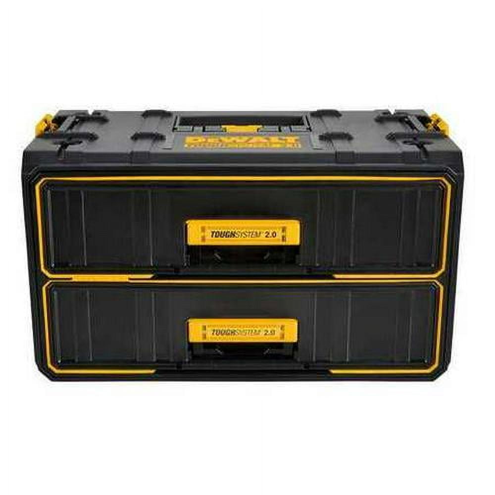 ToughSystem 2.0 2-Drawer Tool Box, Multi, Black, 22 in W x 12 in D x 12-1/2 in H