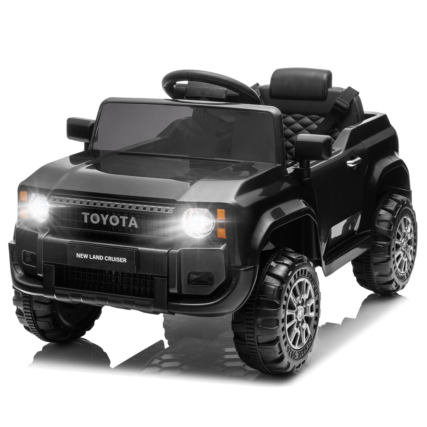 UBesGoo 12V Ride On Car Toys, Licensed Toyota Kids Powered Electric Car with Remote Control for Girls Boys, Pink