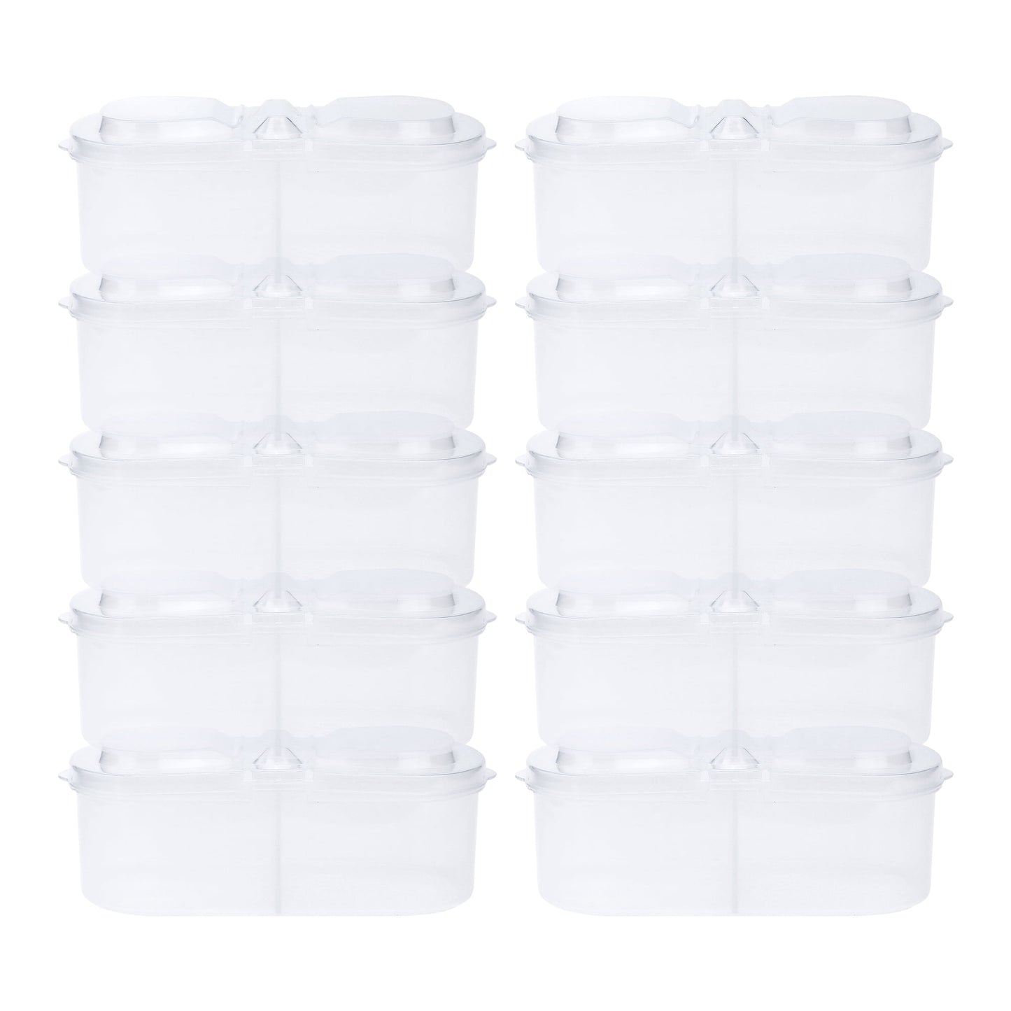 Unique Bargains 10 Packs Food Storage Containers Meal Prep Food Containers 20 oz Oval