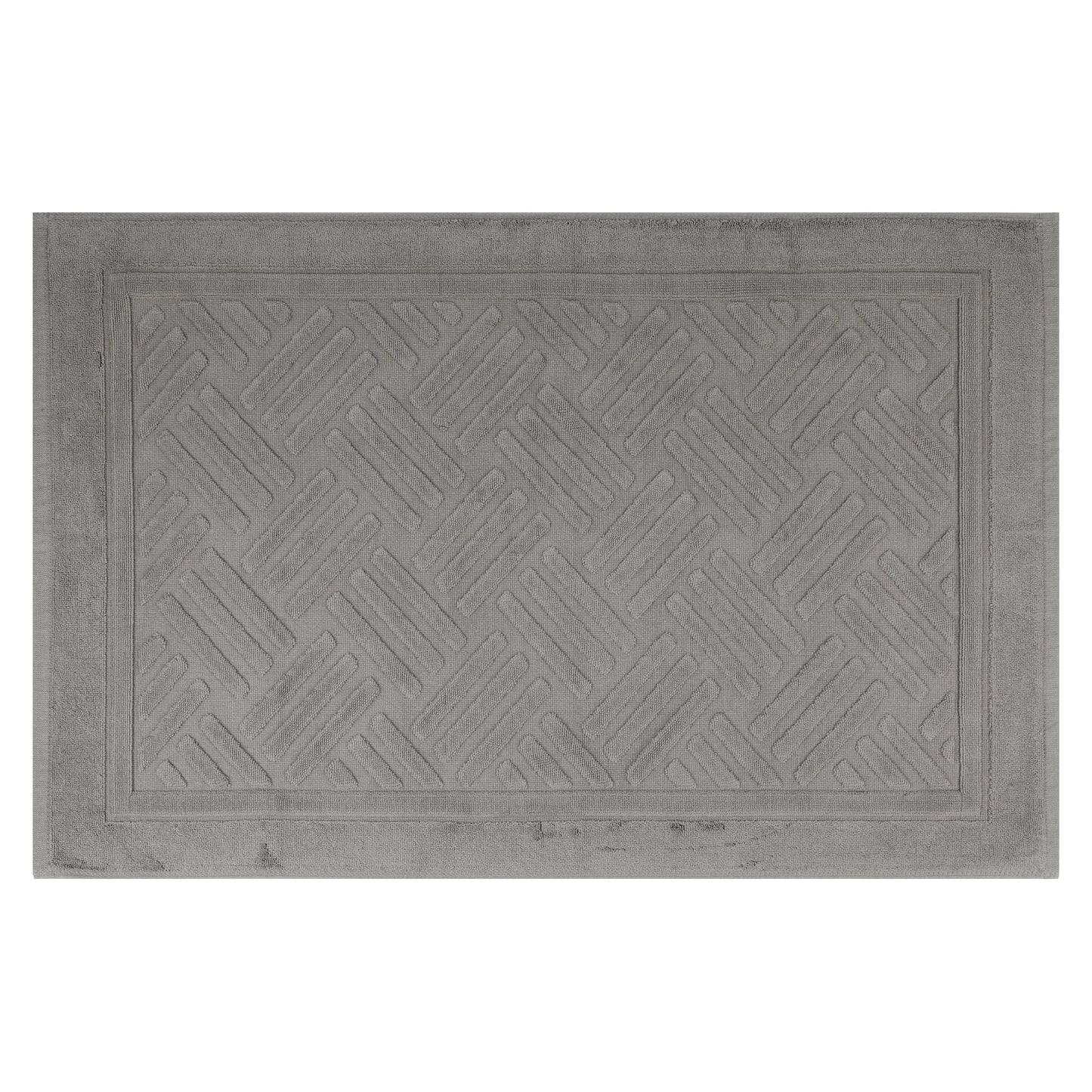 Unique Bargains Tapete de Algodón Absorbente para Baño Azul 16" x 24"