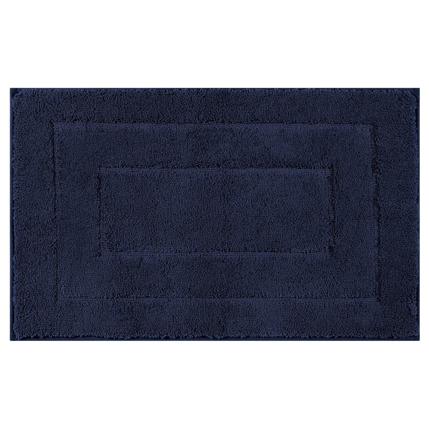 Unique Bargains Geometry Bathroom Rug Mat Soft Absorbent Non-Slip Comfortable Bath Rugs Dark Blue 20" x 32"