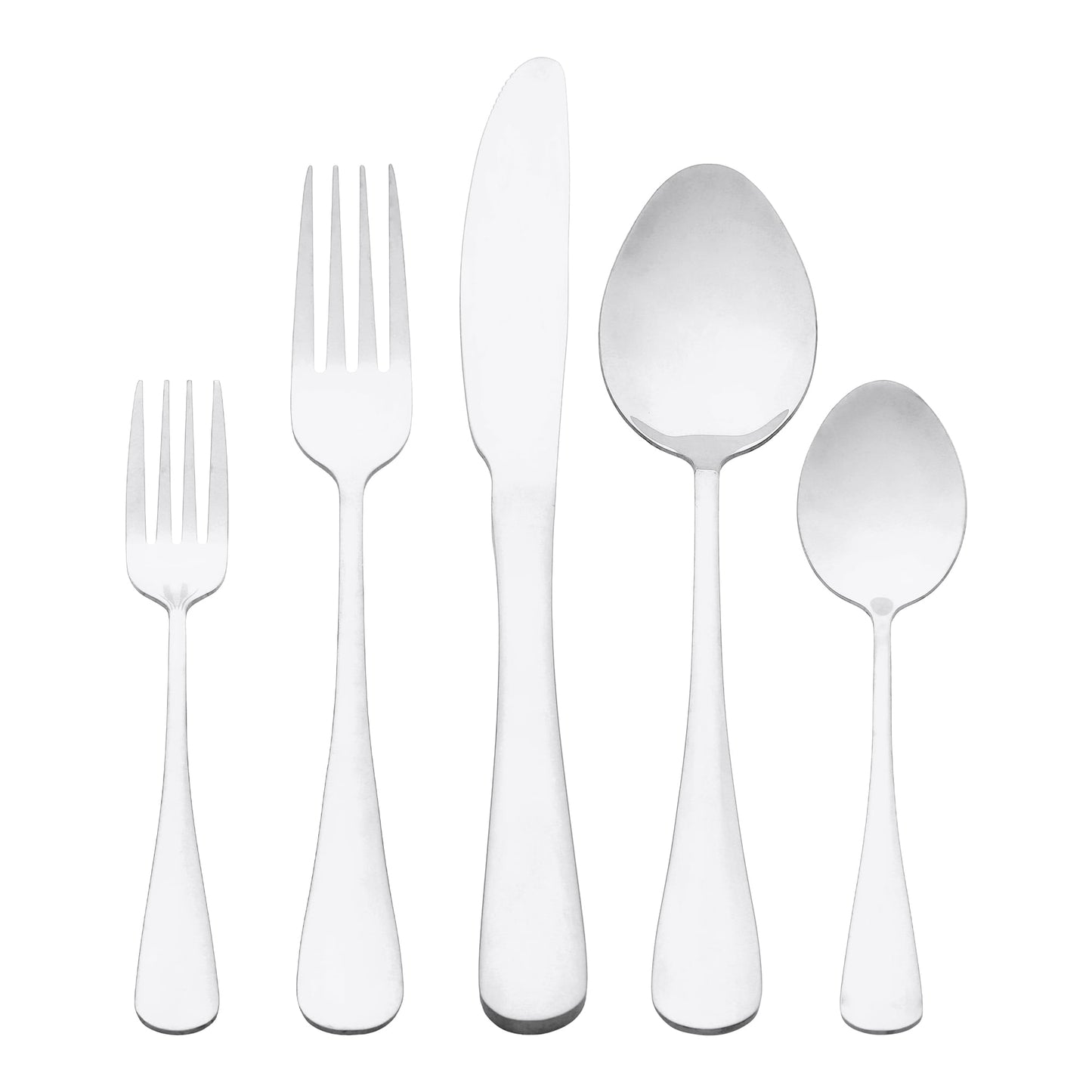 Unique Bargains Stainless Steel Flatware Set Mirror Polished Black 30 Pcs