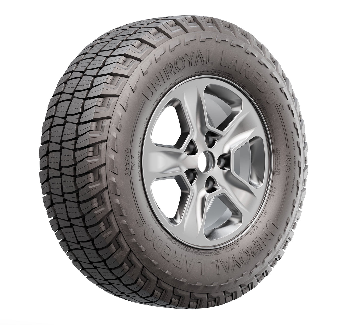 Uniroyal Laredo AT All-Season 265/75R16 116T Tire Fits: 1996-99 Chevrolet Tahoe Base, 2006-07 Hummer H3 Base