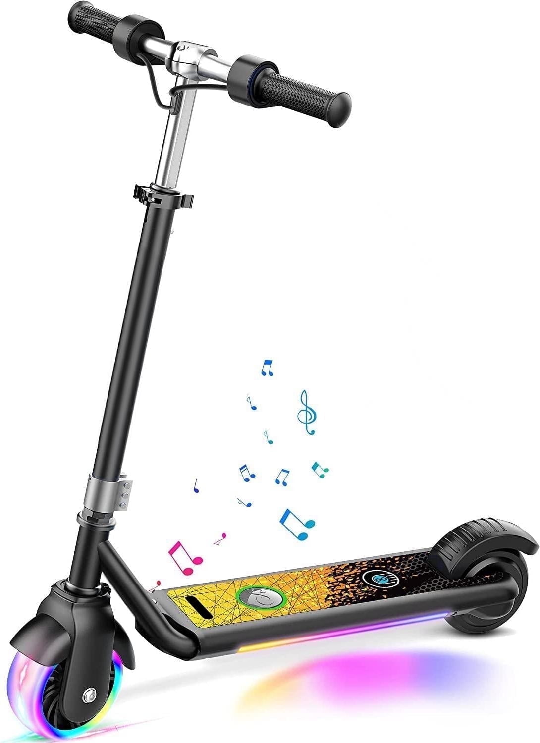 MIHOVER Electric Scooter for Kids, 150W Motor 10mph Speed Electric Scooter with Adjustable Handlebar and LED Lights