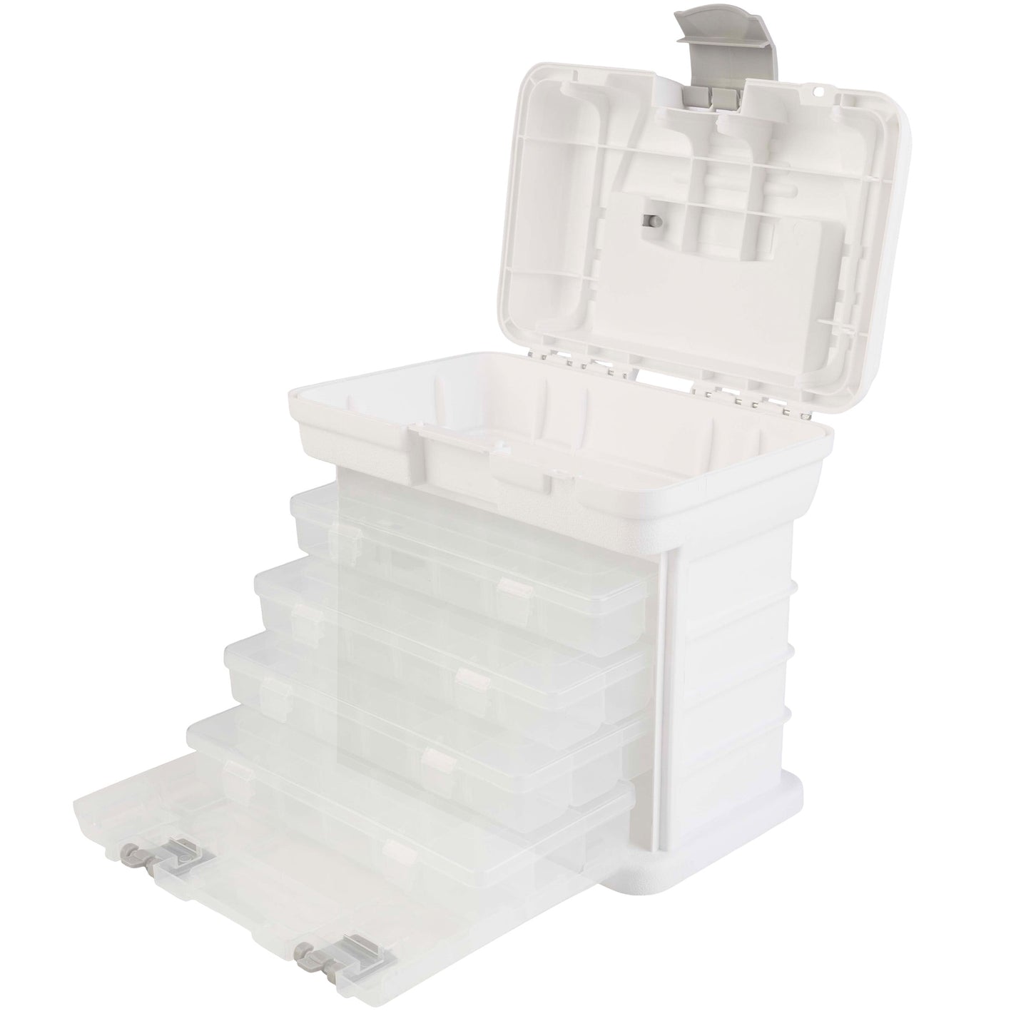 Stalwart Caja de Herramientas Organizadora de Piezas Pequeñas para Hardware, Aparejos O Manualidades, Roja