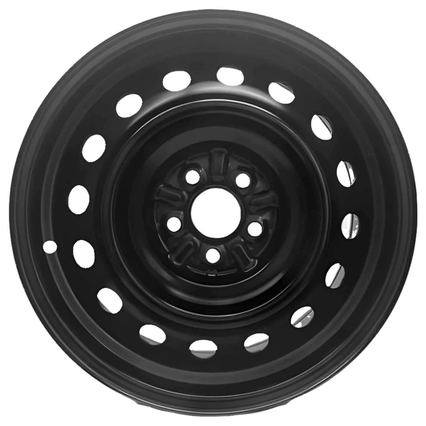 Wheel For 2009-2019 Toyota Corolla 16 inch 5 Lug Black Steel Rim Fits R16 Tire