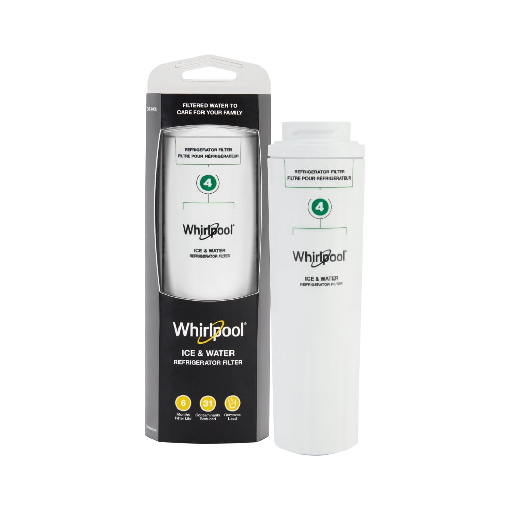 Everydrop by Whirlpool Ice and Water Refrigerator Filter 4, EDR4RXD1, Single-Pack, Green