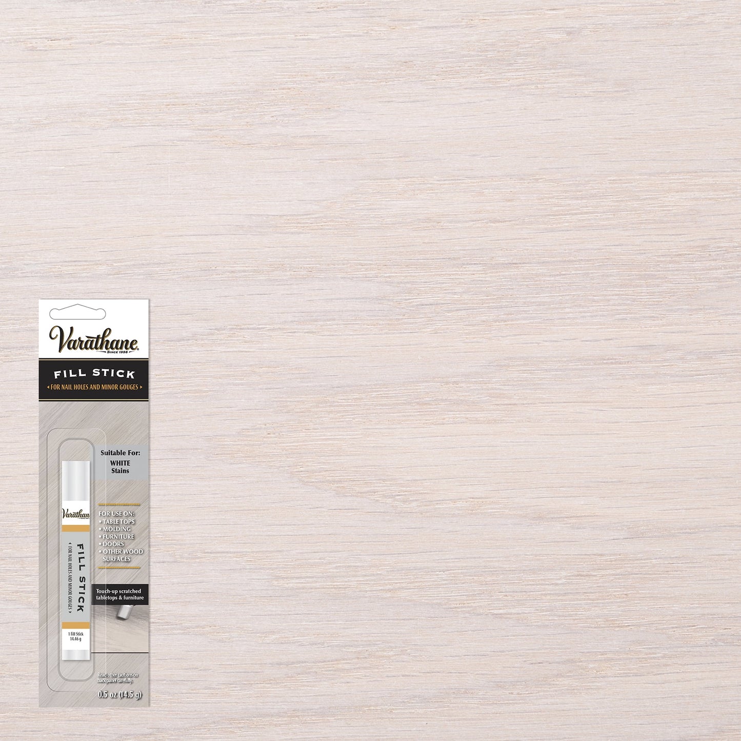 Paquete de 6, Blanco, Varathane Relleno Premium para Reparación de Madera en Barra-266909DSV, 0.5 oz