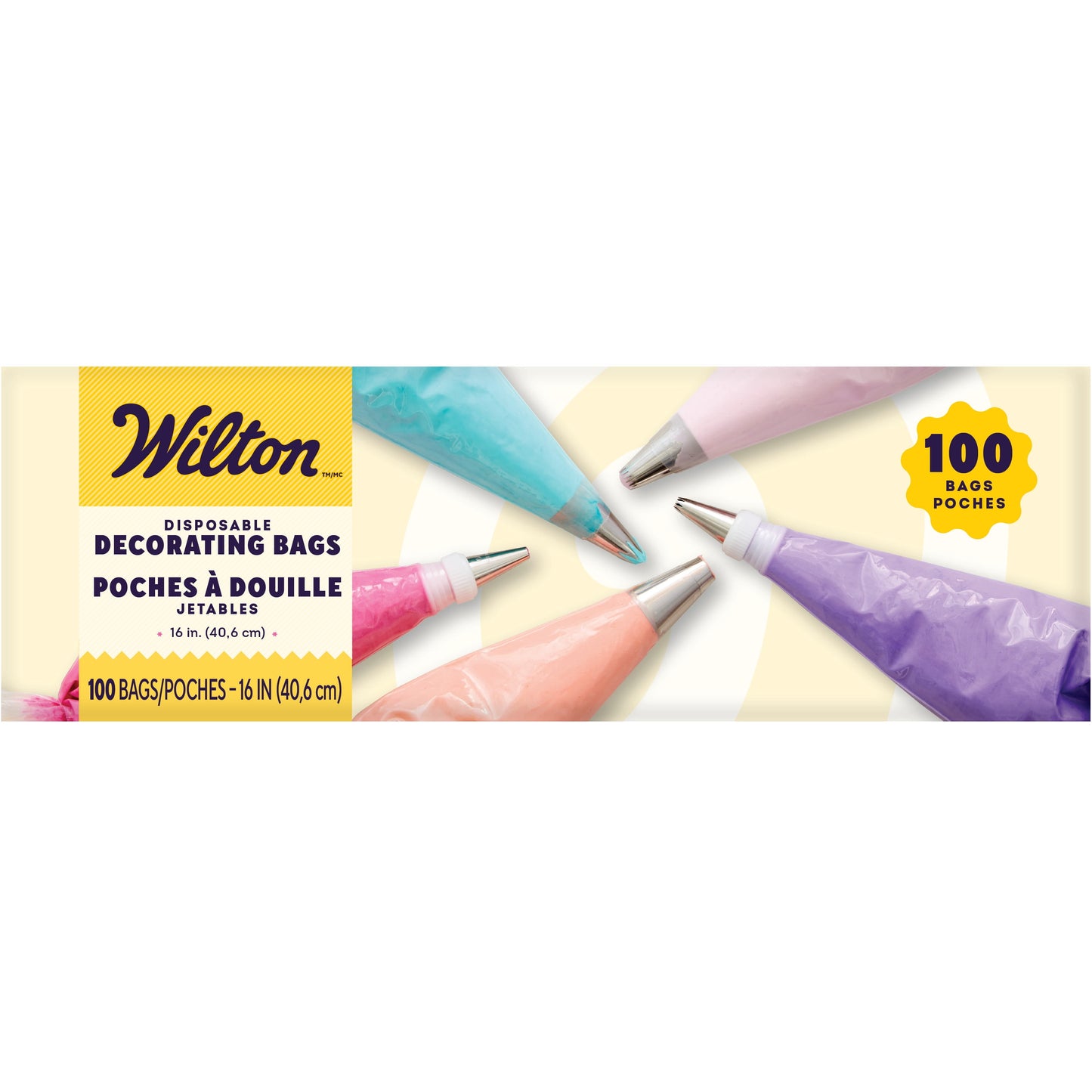 WILTON Bolsas Desechables para Decorar 100 Uds 16 Pulgadas