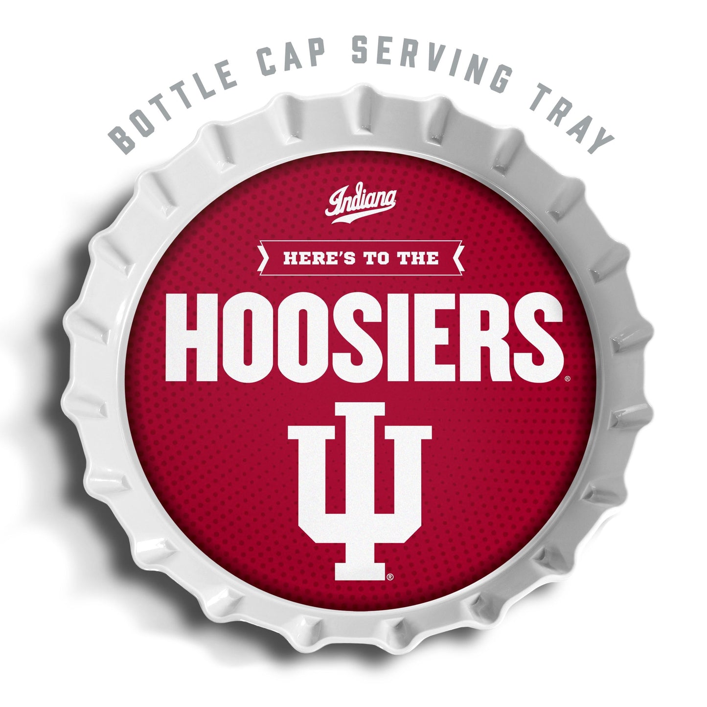 YouTheFan NCAA Indiana Hoosiers Bottle Cap Serving Tray