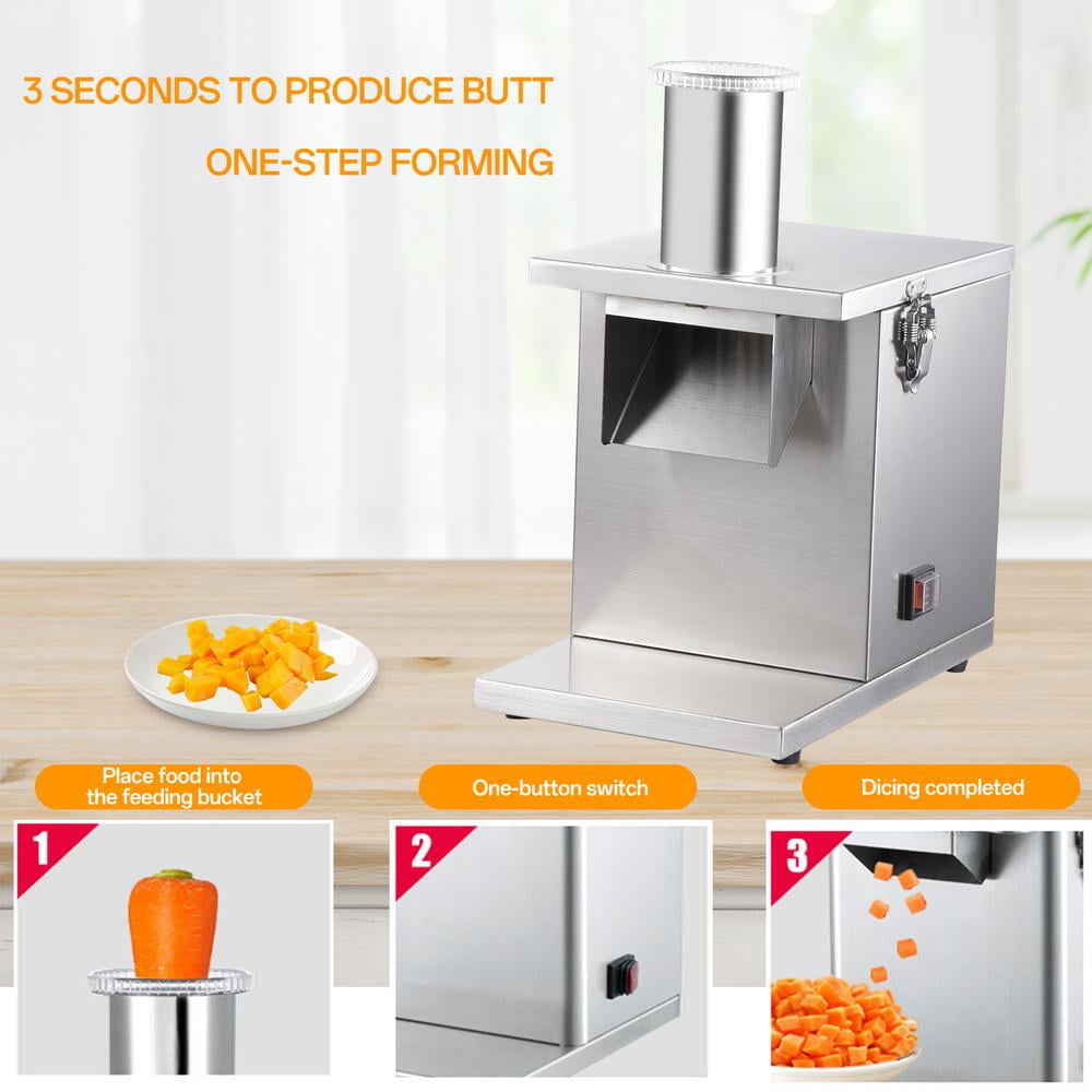 ZIHUI Commercial Food Processor High Strength Food Processors Portable Vegetable Dicer & Fruit Chopper for Onions Carrots Cucumbers Diced Ham Potatoes clean
