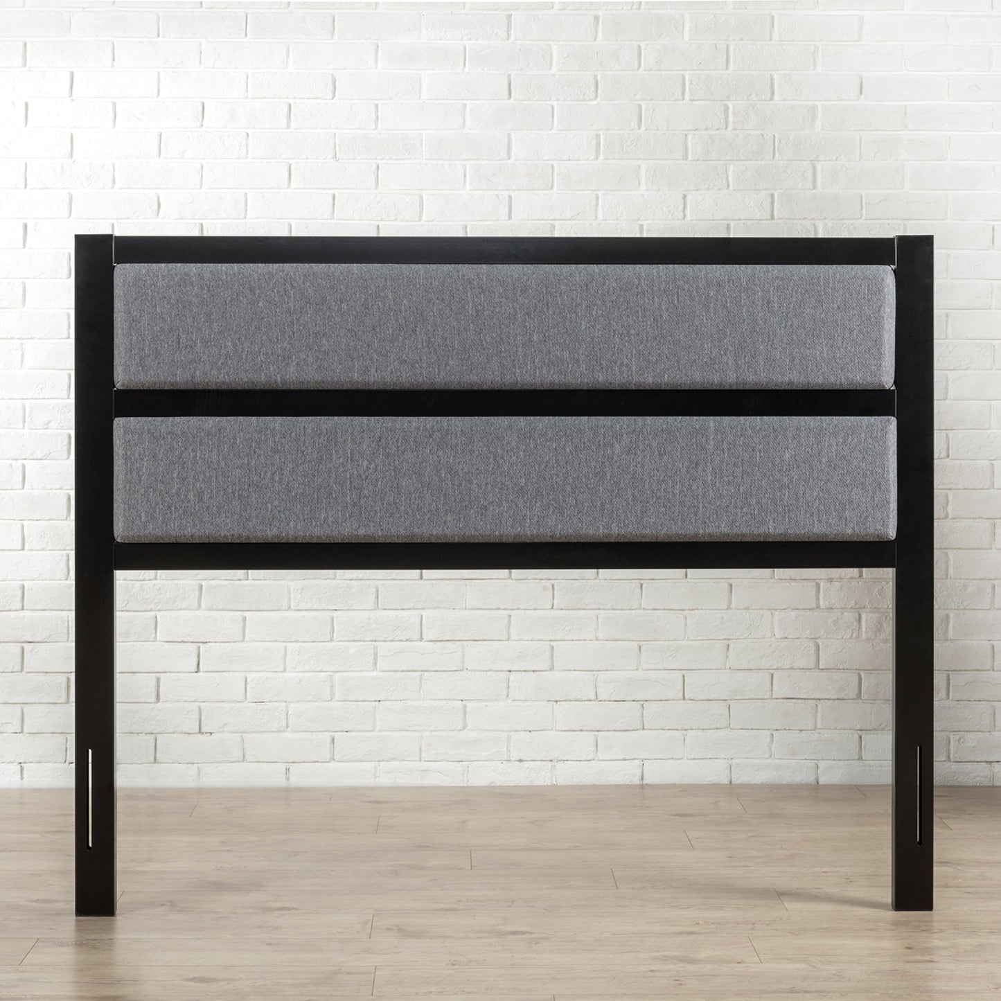 Zinus Jessica Upholstered Metal Headboard, Queen