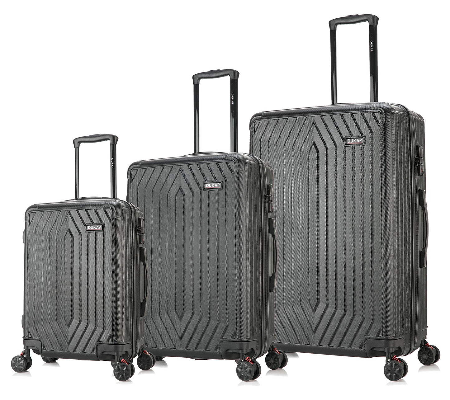 Dukap Hardside Spinner 3-Piece Luggage Set-Stratos