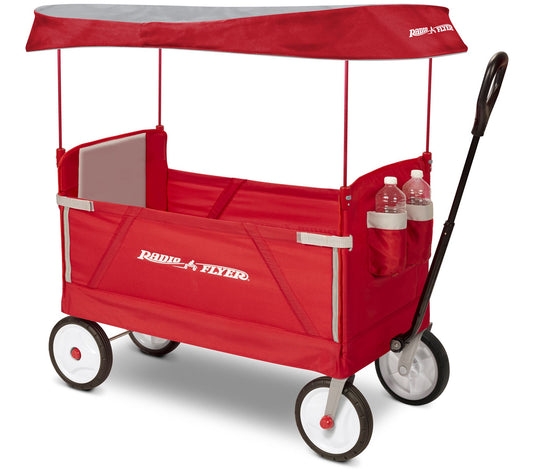 Radio Flyer 3-in-1 EZ Fold Wagon with Canopy