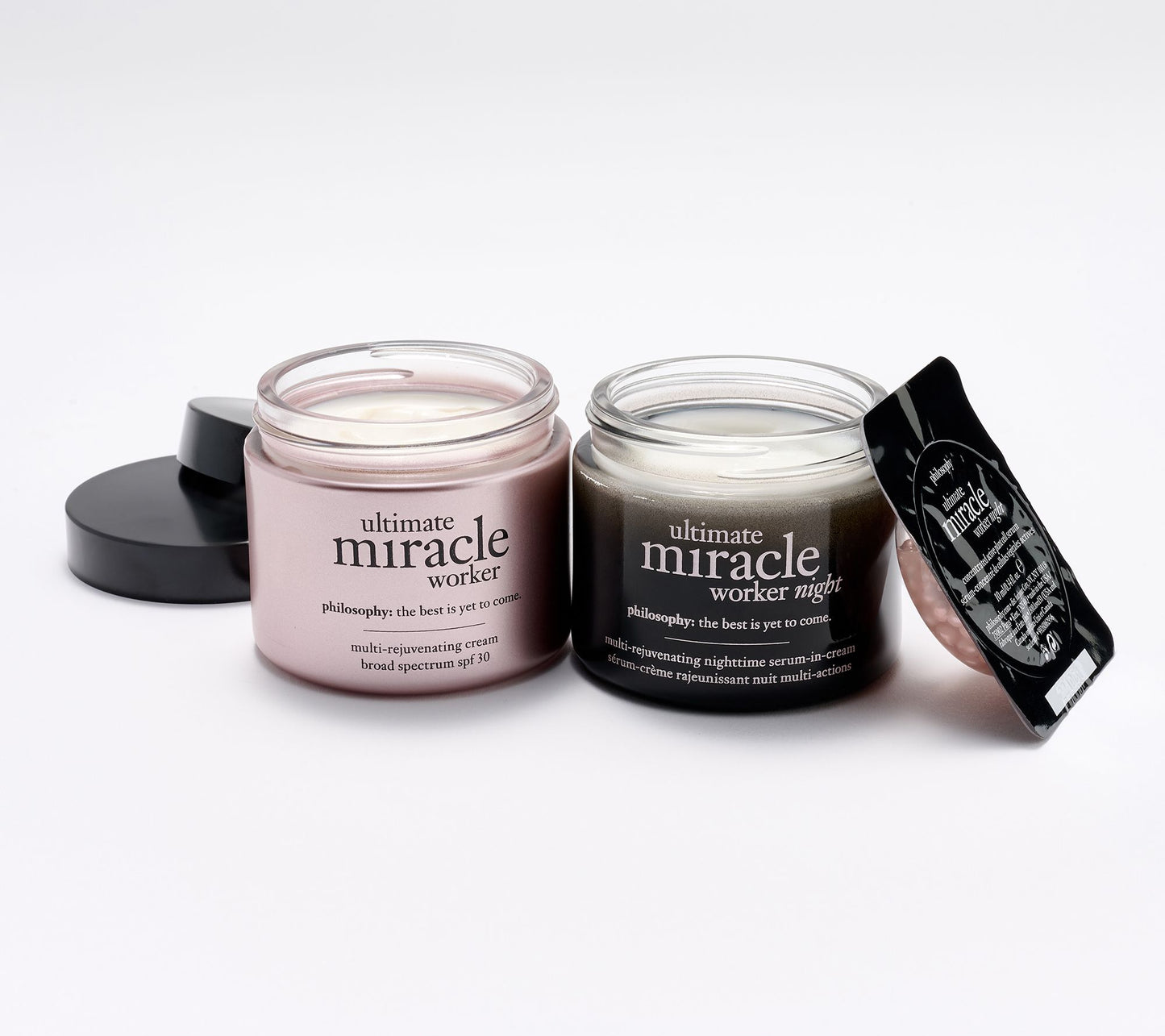 philosophy ultimate miracle worker moisturizer am & pm 2oz set