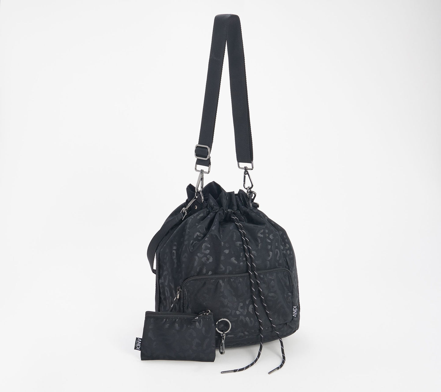 ANDI Bucket Crossbody Bag + Mini Wallet with Key Leash
