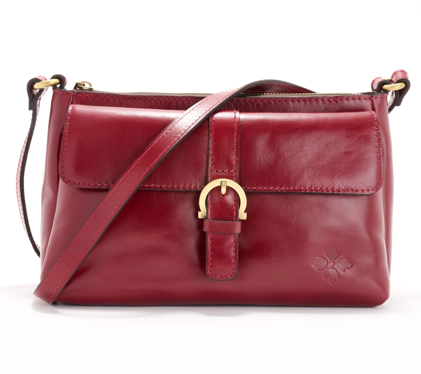 Patricia Nash Montana Collection Leather Maisie Flap Crossbody