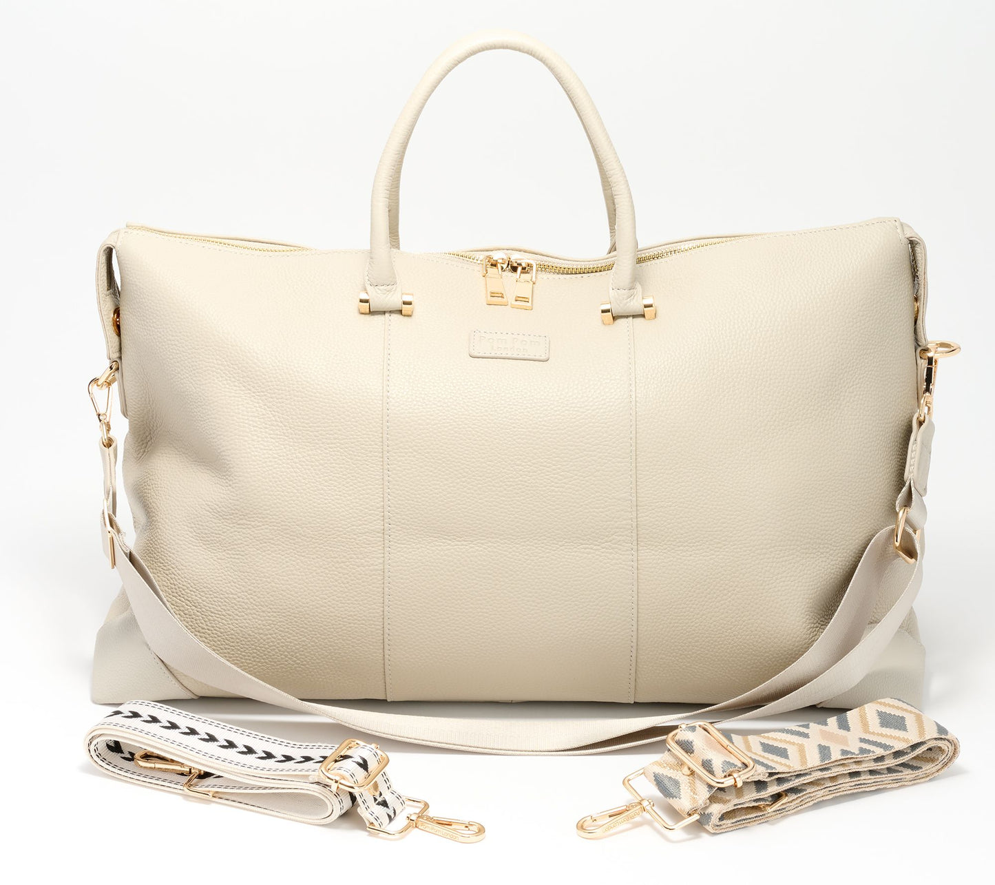 Pom Pom London Leather Weekend Bag with Multi-Straps