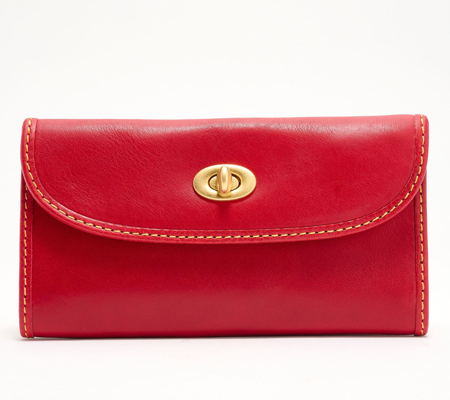 Dooney & Bourke Florentine Leather Continental Turnlock Wallet