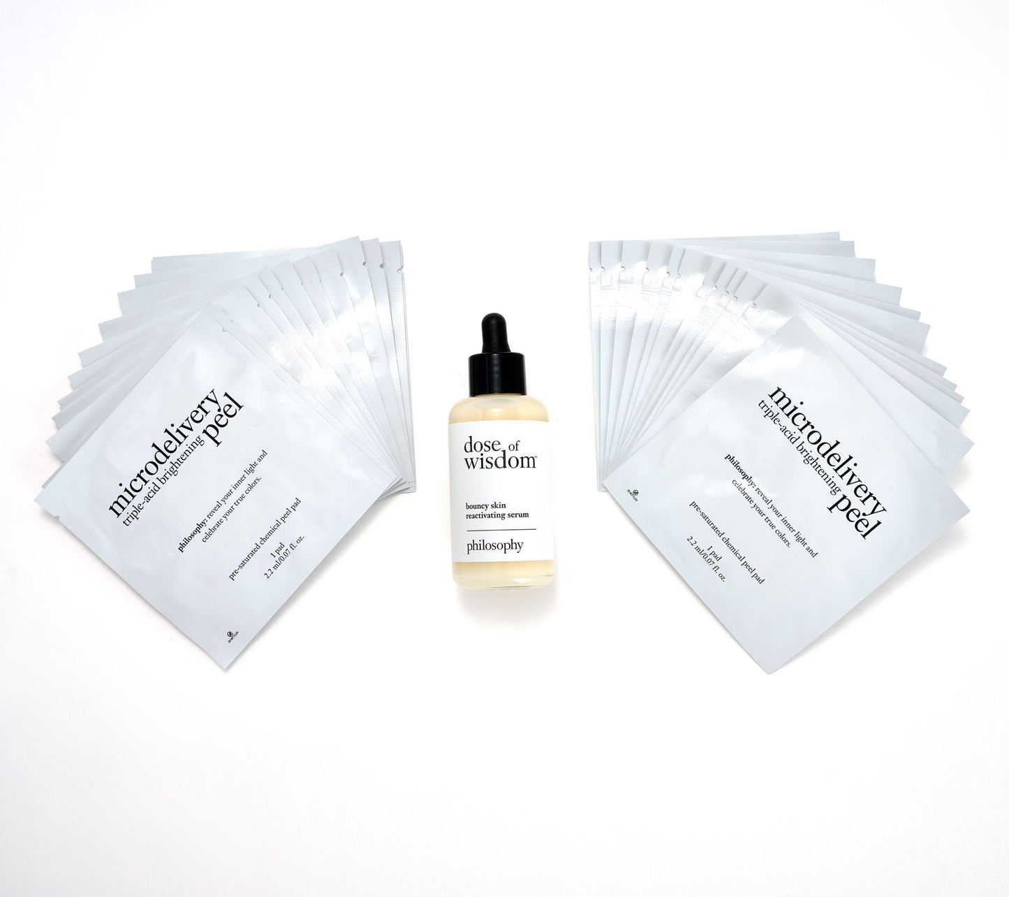 philosophy microdelivery 24ct peel pads & dose of wisdom set