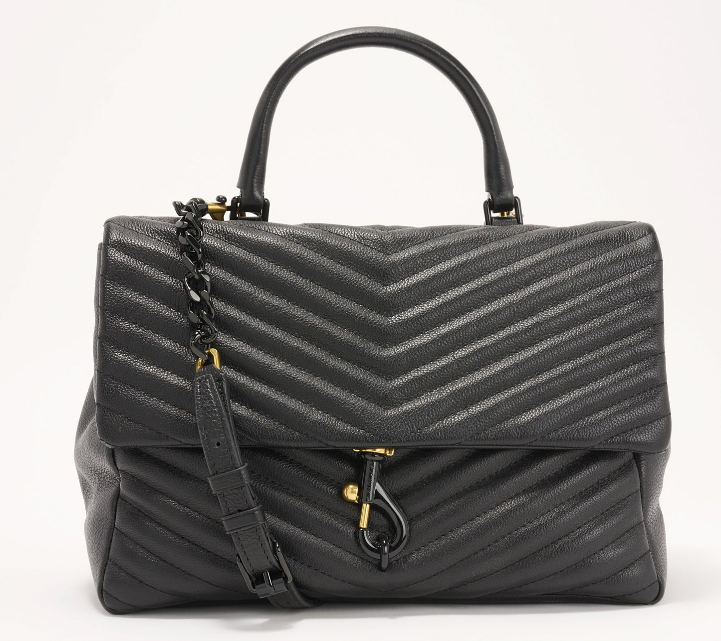 "As Is" Rebecca Minkoff Edie Large Leather Top Handle Shoulder Bag