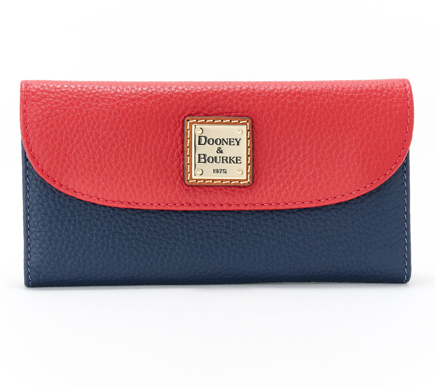 Dooney & Bourke Colorblock Pebble Leather Continental Clutch