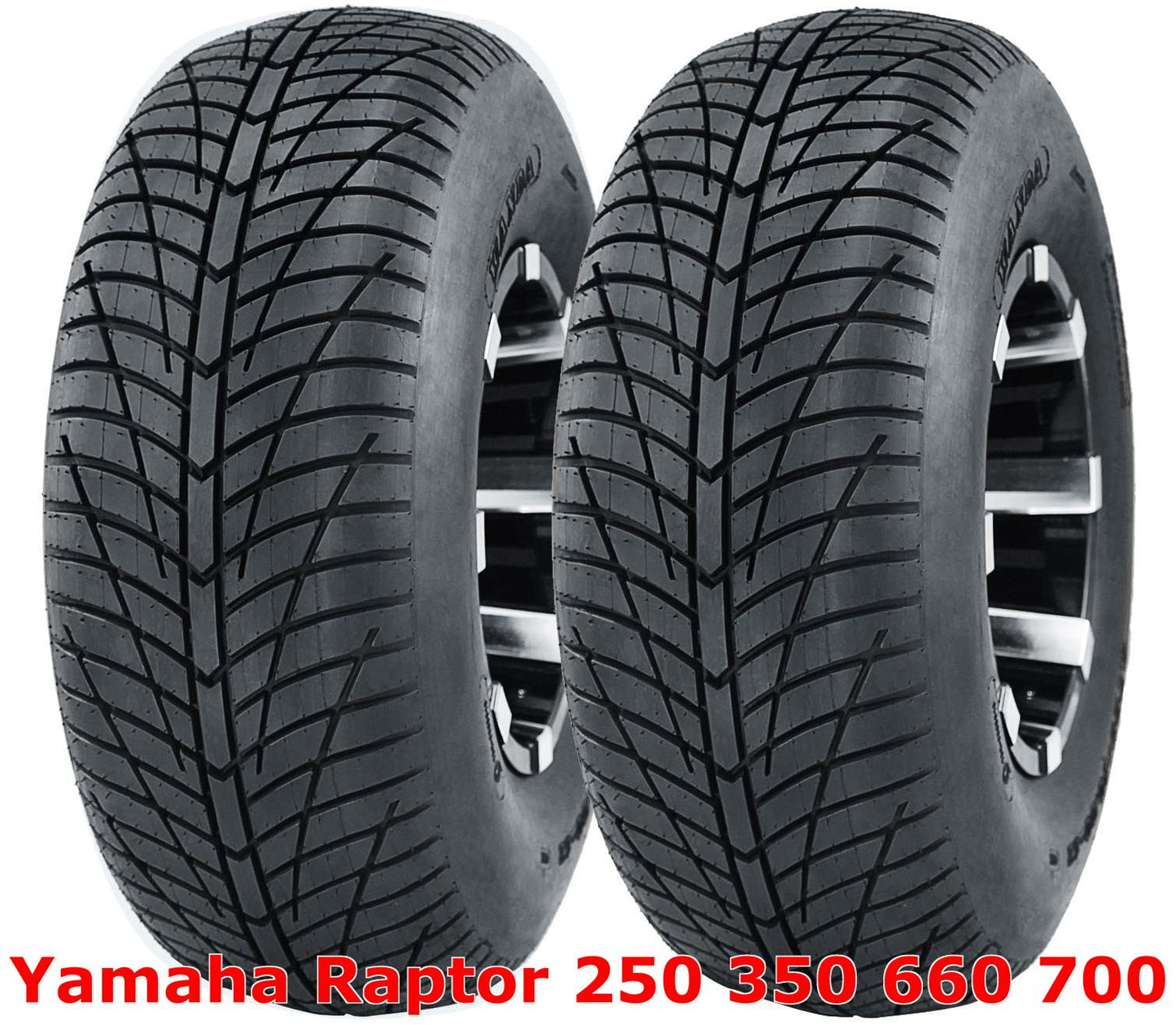 (2) Yamaha Raptor 250 350 660 700 Rear 20x10-9 20x10x9 Hi-Speed ATV Tires