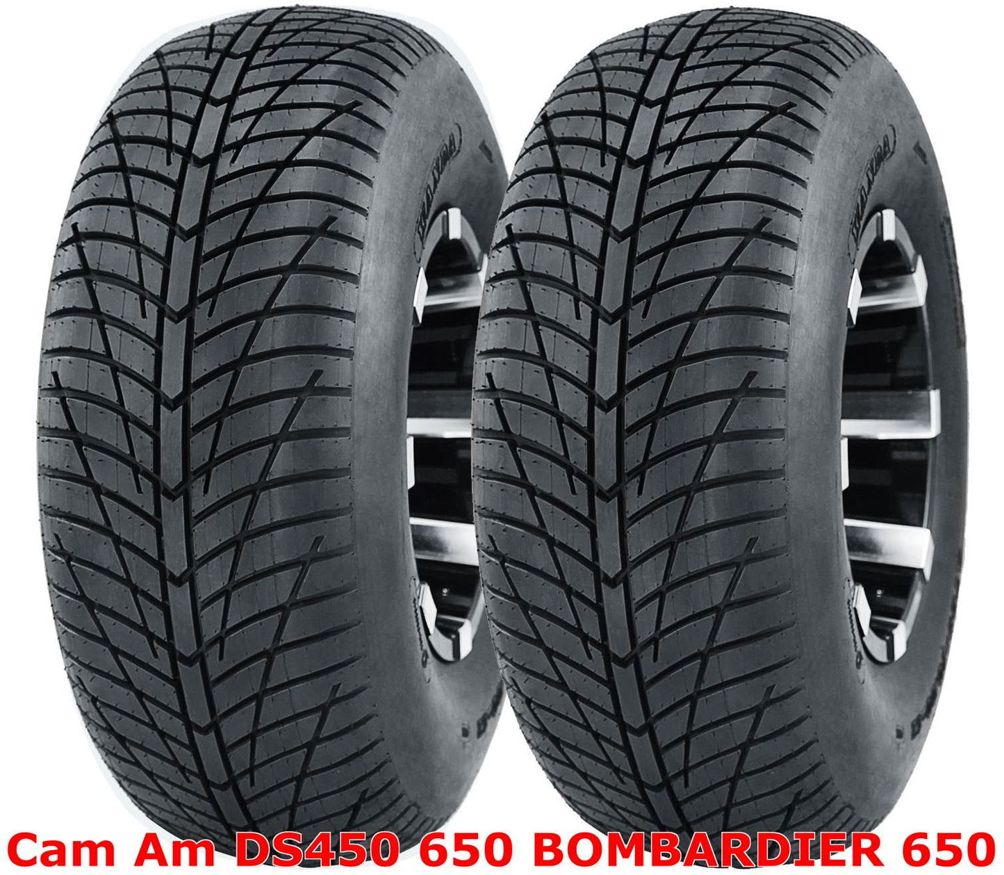 (2) Cam Am DS450 650 BOMBARDIER 650 Rear 20x10-9 20x10x9 Hi-Speed ATV Tires