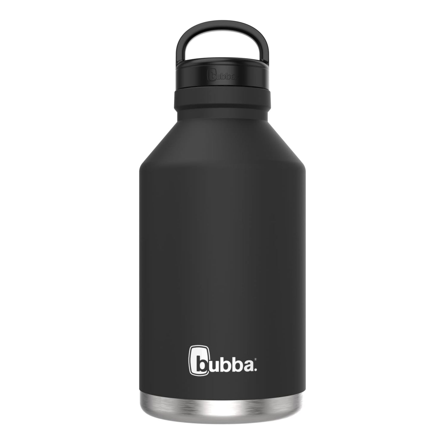 bubba Growler Stainless Steel Water Bottle Wide Mouth Rubberized Licorice, 64 fl oz.