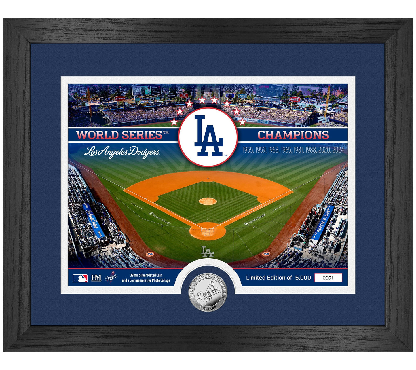 Highland Mint Los Angeles Dodgers Silver Coin Photo Mint