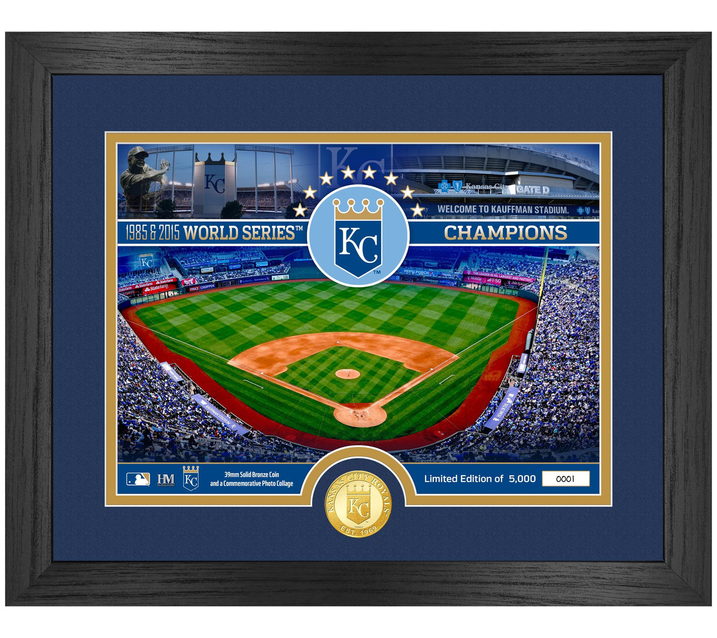 Highland Mint Kansas City Royals Bronze Coin Stadium Mint