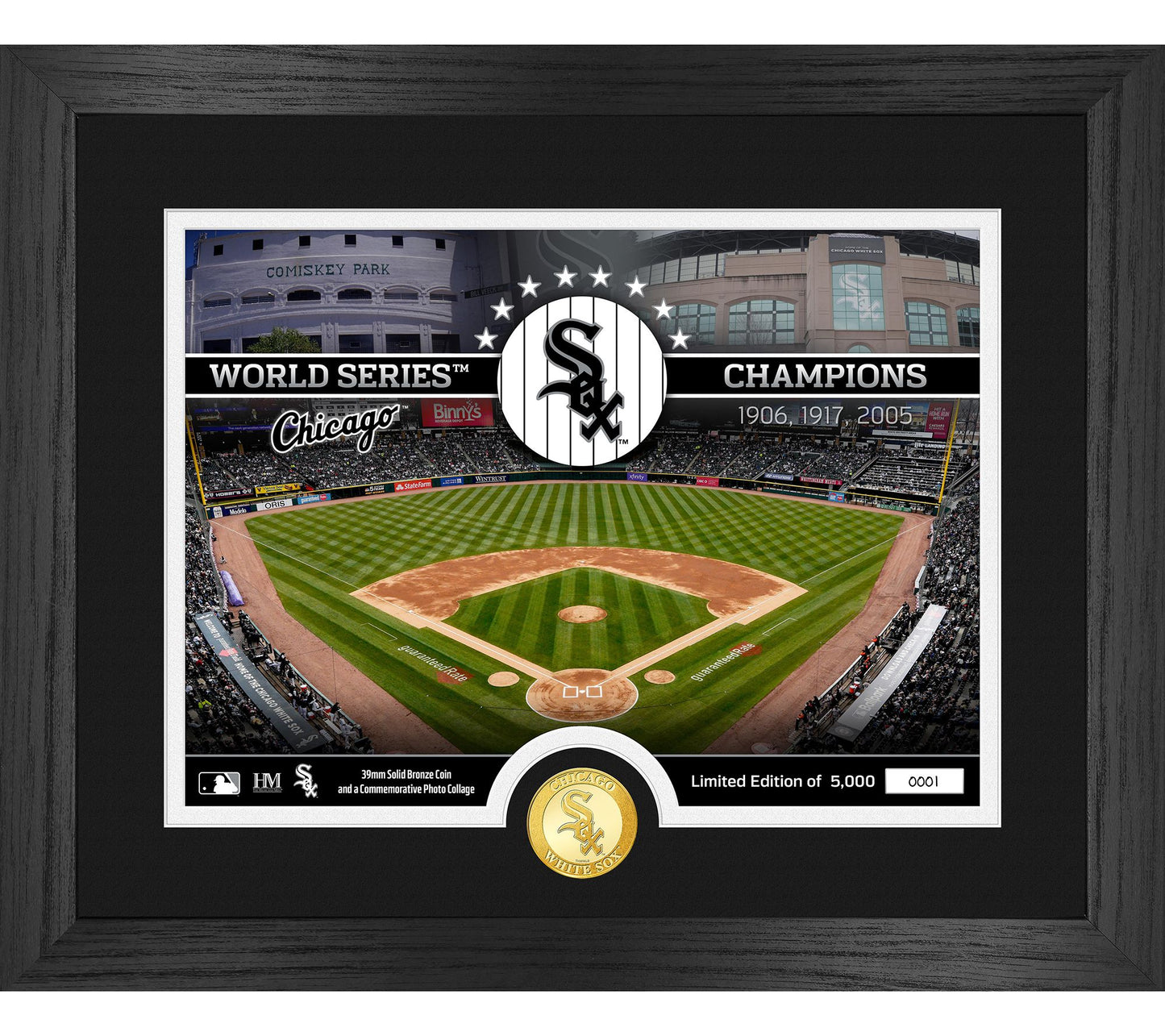 Highland Mint Chicago White Sox Bronze Coin Staium Photo Mint