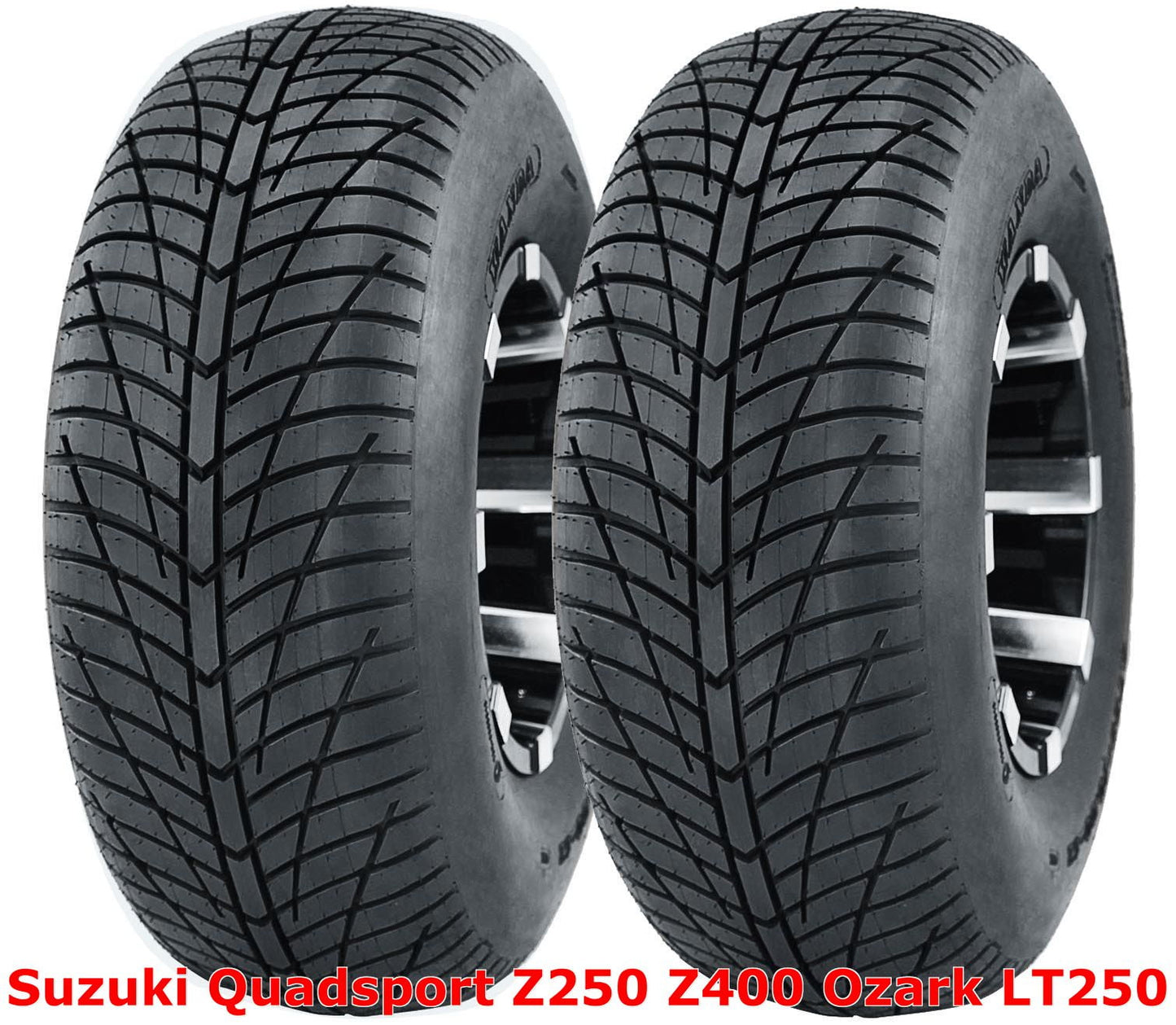 (2) Suzuki Quadsport Z250 Z400 Ozark LT250 Rear 20x10-9 Hi-Speed ATV Tires