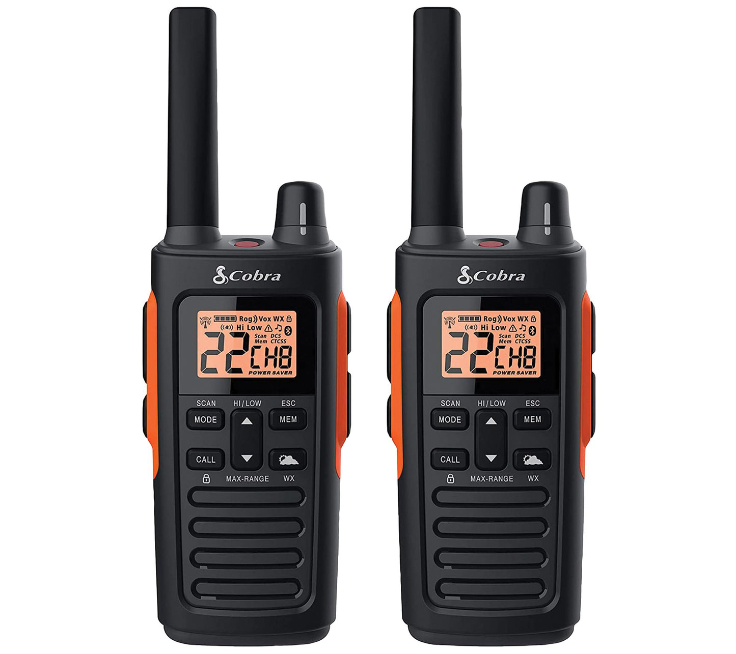 Cobra Rugged Waterproof 38-Mile Range 2-Way Radio 2-Pack